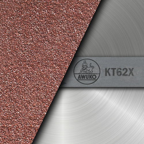 Abrasiva de óxido de aluminio - KT62X - AWUKO ABRASIVES Wandmacher GmbH & Co. KG - de algodón / para metal