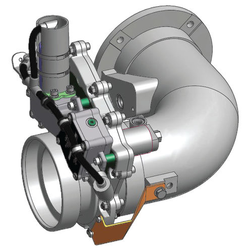 Válvula de compuerta - 7001 series  - AMOT - con actuador eléctrico / de cierre / para diésel