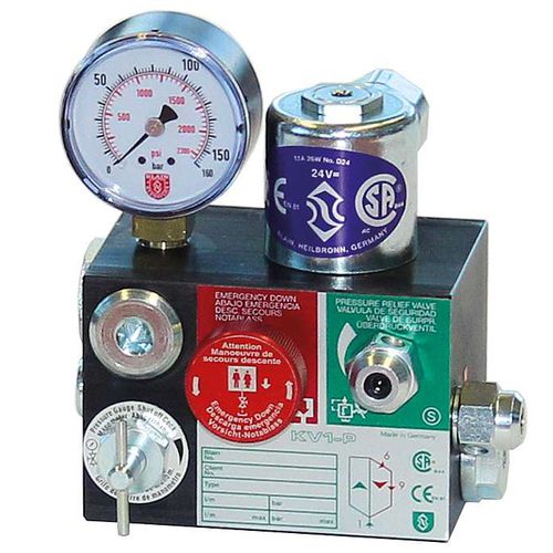 Válvula con control hidráulico - KV 1P - Blain Hydraulics GmbH - para ascensor