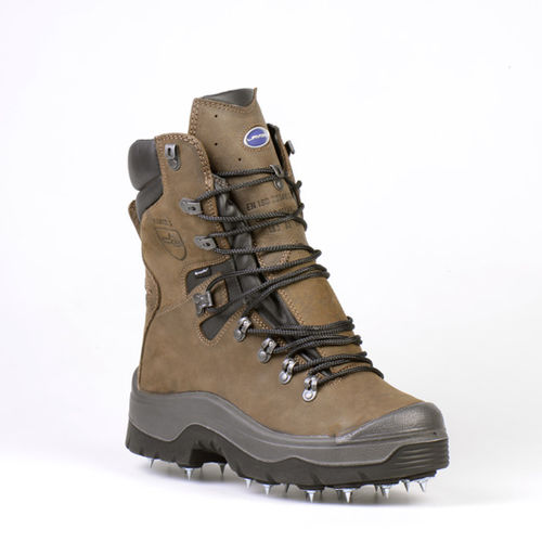 Botas de seguridad para trabajos forestales - Log Gripper - ICC - Indústria e Comércio de Calçado, S.A. - de protección mecánica / de cuero / de textil