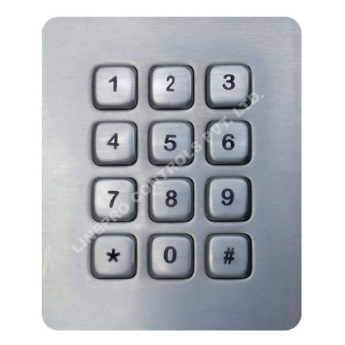 Teclado numérico 12 teclas - LP 2319 4 X 3 - LINEPRO CONTROLS PVT.LTD - empotrable / antivandalismo / a medida