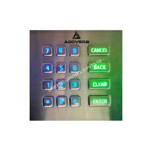 Teclado numérico 16 teclas - LP3672 - LINEPRO CONTROLS PVT.LTD - empotrable / de metal / inoxidable