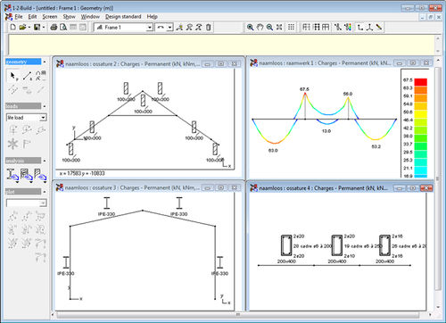 Software de diseño - 1•2•Build - BuildSoft - para edificios / para estructura metálica / 2D