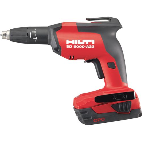 Atornilladora eléctrica sin cable - SD 5000-A22 02 - HILTI - de pistola / brushless