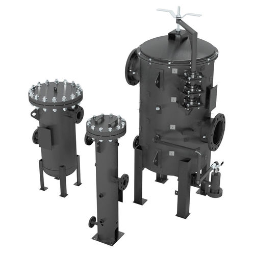 Cárter de filtro de cartucho - SOLBERG Filtration - para gas / de acero al carbono