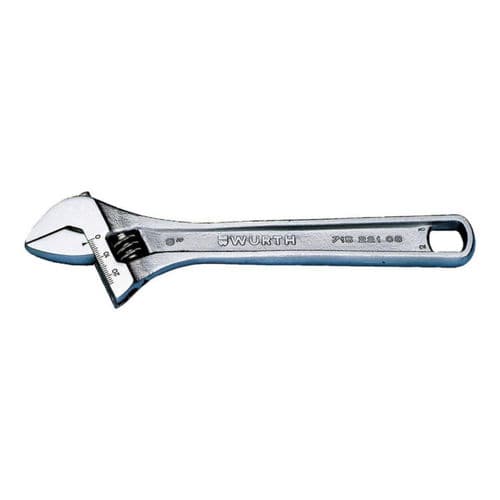 Llave inglesa de cromo - 0715221 series - Adolf Würth GmbH & Co. KG - con cabeza acodada / reglable