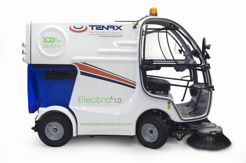 Barredora con operador a bordo - ELECTRA 1.0 - Tenax International S.p.A. - eléctrica / de calle / compacta