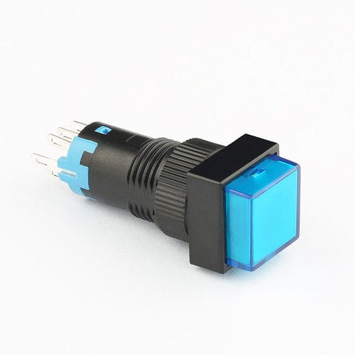 Botón pulsador IP40 - AD12 series - Shanghai Yongxing Electronic Switch Co.,Ltd - con luz / montado en panel / LED