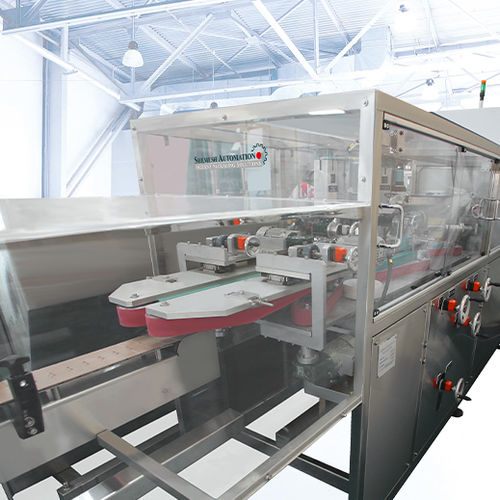 Posicionador de botellas lineal - SA-CF120 - Shemesh Automation Ltd - para la industria cosmética / para la industria farmacéutica / industrial