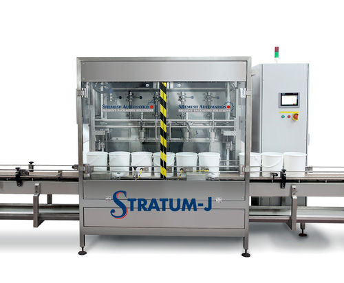 Máquina de llenado automática - STRATUM- J  - Shemesh Automation Ltd - para cubos / de aceite / de bebidas