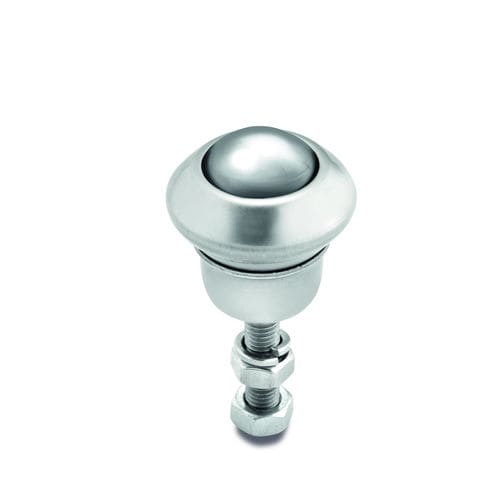 Rodillo esférico de acero inoxidable - KR-serie - TORWEGGE GmbH & Co. KG . - de acero / de polímero / con varilla roscada
