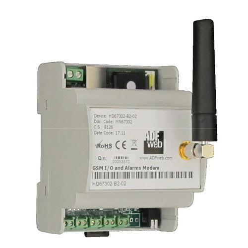 Módem GSM - HD67302-B2-20 - ADFweb.com - de alarma / en riel DIN / con E/S digital