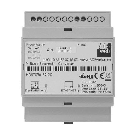Convertidor M-Bus - HD67044-B2-20 - ADFweb.com - Modbus / en riel DIN