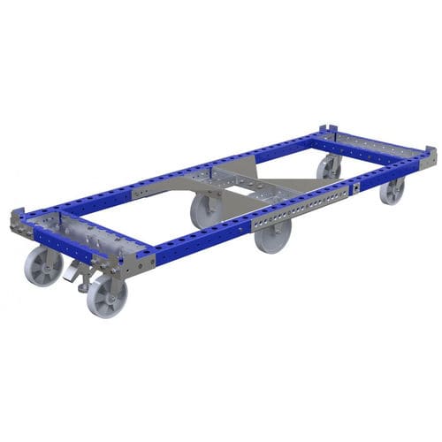 Carro de manipulación - Q-007-1917  - FlexQube - de metal / cama / con paleta