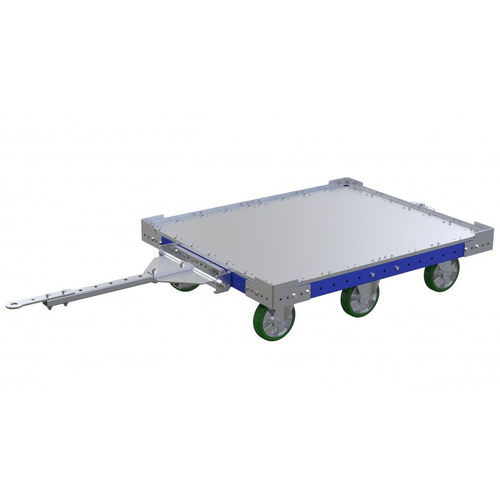 Carro de transporte - Q-100-0063  - FlexQube - de metal / con suelo rebajado / para cargas pesadas