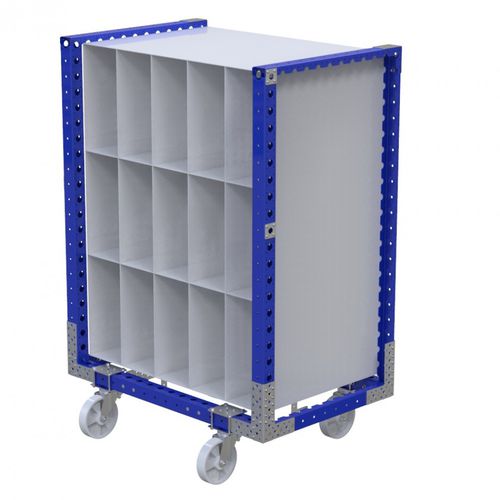 Carro de manipulación - Q-100-0306  - FlexQube - de metal / con ruedas giratorias