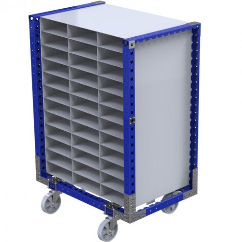 Carro de manipulación - Q-100-0313  - FlexQube - de metal / con ruedas giratorias