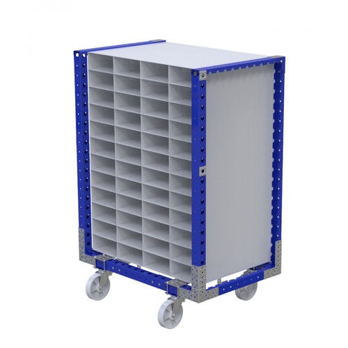 Carro de manipulación - Q-100-0310  - FlexQube - de metal / con ruedas giratorias