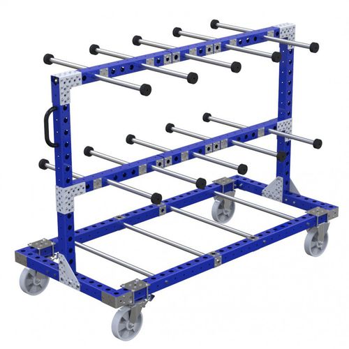Carro de manipulación - Q-100-1157  - FlexQube - de metal / de pórtico / multifuncional