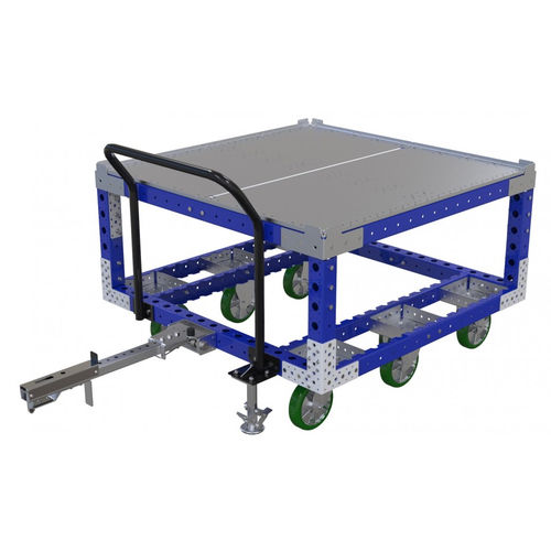 Carro de manipulación - Q-100-0194  - FlexQube - de metal / para cargas pesadas / de seis ruedas