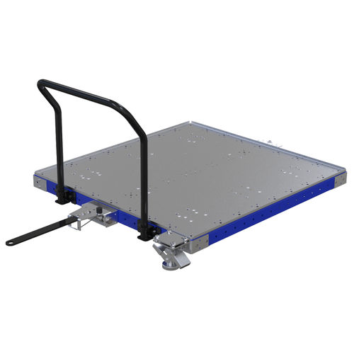 Carro de manipulación - Q-100-0987  - FlexQube - de metal / con suelo rebajado / de seis ruedas