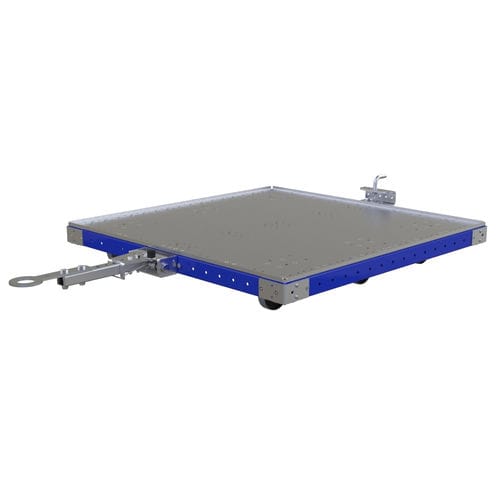 Carro de manipulación - Q-100-0354  - FlexQube - de metal / con suelo rebajado / de seis ruedas