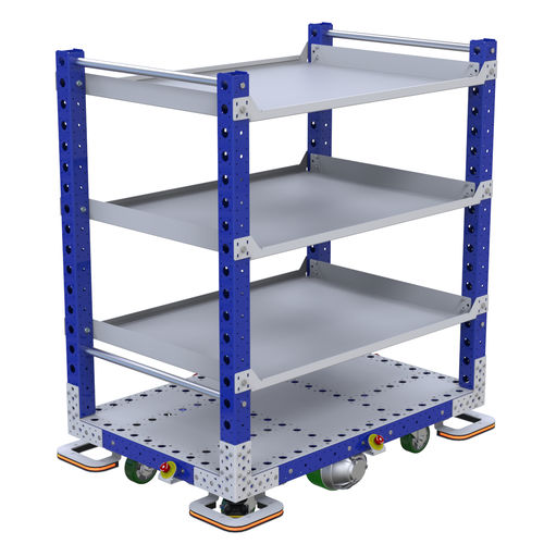 Carro de taller - Q-041-0024  - FlexQube - con estantes / motorizado