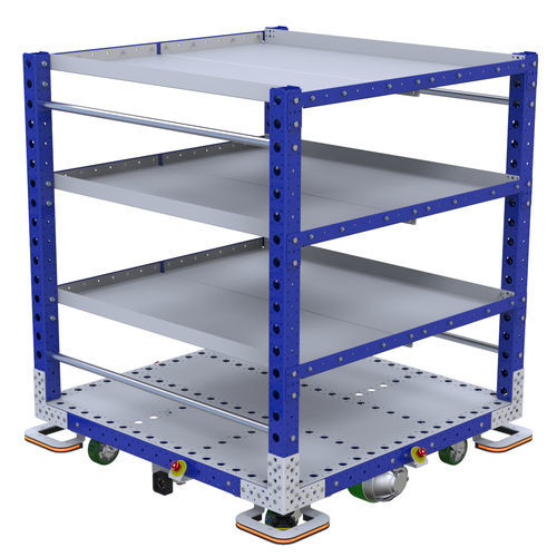 Carro con estantes - AGV Shelf Cart - FlexQube - motorizado
