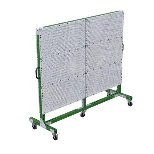 Carro de manipulación - Q-100-0501   - FlexQube - de metal / portapaneles / con ruedas giratorias