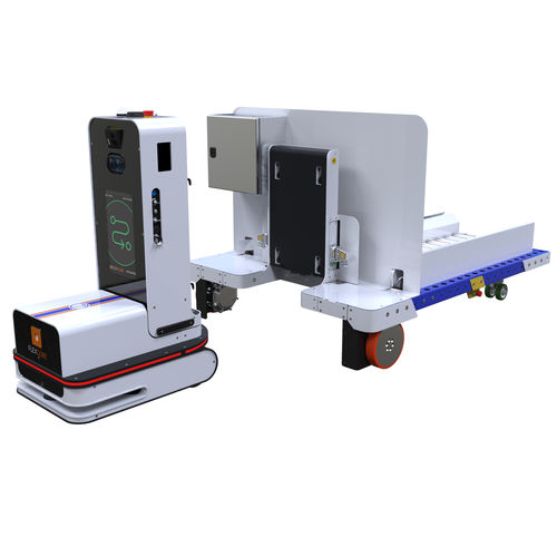 Transportador autopropulsado con navegador AMR - Q-100-8194 - FlexQube - con transportador