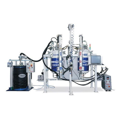 Unidad de mezcla y de dosificación de resinas - CV80 ASE - Demak S.r.l. - con bomba a pistón / con bomba de engranajes / para la industria electrónica