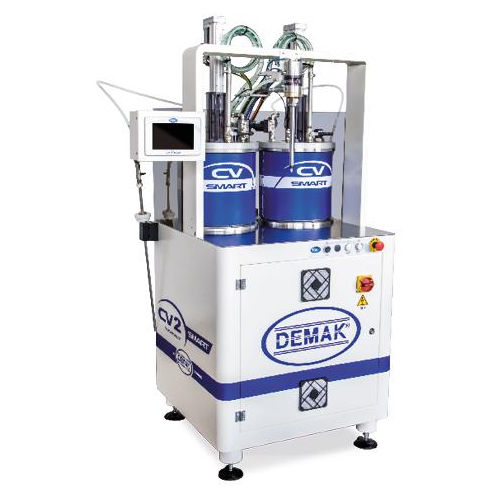 Unidad de mezcla y de dosificación de resinas - CV2 SMART - Demak S.r.l. - con bomba a pistón / con bomba de engranajes / para la industria electrónica