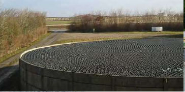 Cubierta para balsa flotante - Hexa-Cover® - HORUS ENVIRONNEMENT - de plástico reciclado / para aguas residuales / anti-UV