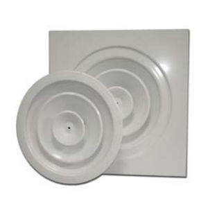 Vent Systems Difusor Universal Ajustable De Plástico Blanco De 4 Pulgadas, Cubierta De Ventilación Redonda Para Pared, Conducto De Techo, Deflector De