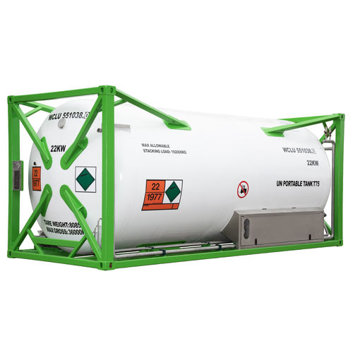 Depósito de nitrógeno - ISO VAC 20 - Wessington Cryogenics LTD - para gas licuado / de oxígeno / de CO2