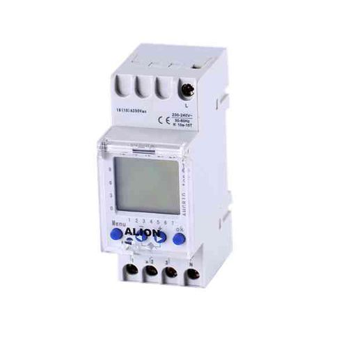Interruptor horario digital - AHC810 - Wenzhou ALION electronics Co.,Ltd - en riel DIN