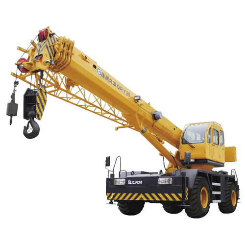 Grúa móvil - RT35 - XUZHOU JIUFA CONSTRUCTION MACHINERY CO.,LTD - de mástil / telescópica / para terreno difícil