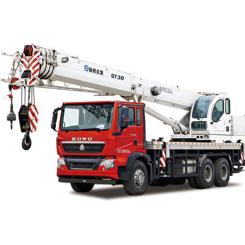 Grúa montada sobre camión - QY30 - XUZHOU JIUFA CONSTRUCTION MACHINERY CO.,LTD - de mástil / telescópica / hidráulica