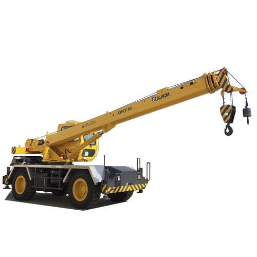 Grúa móvil - RT10 - XUZHOU JIUFA CONSTRUCTION MACHINERY CO.,LTD - de mástil / telescópica / para terreno difícil