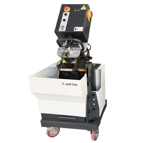 Achaflanadora eléctrica - SKF-900 - Aotai Machine Manufacturing Co., Ltd - móvil / para planchas de metal / de acero inoxidable