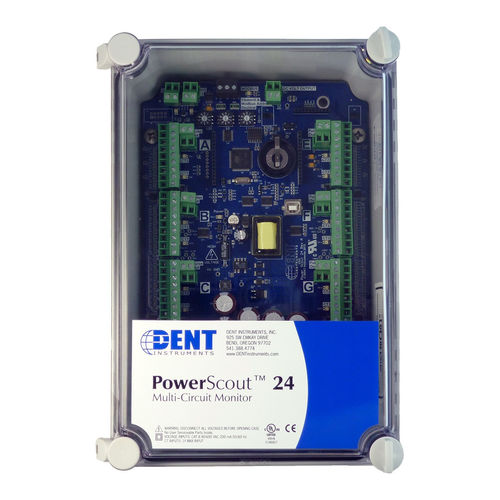 Aparato de medición parámetro eléctrico - PowerScout 24 - DENT INSTRUMENTS - industrial / modular / trifásico