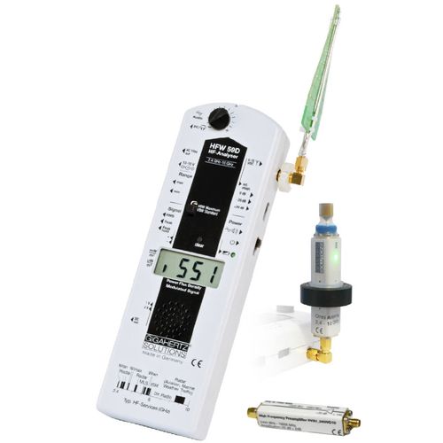 Aparato de medición de campo electromagnético - HFW59D plus - GIGAHERTZ SOLUTIONS - digital / para edificio / portátil