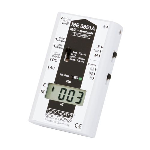 Aparato de medición de campo electromagnético - ME3851A - GIGAHERTZ SOLUTIONS - digital / para edificio / portátil