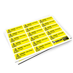 Etiqueta de identificación - SolarTags - SOLAR SEAWARD - de seguridad / en hojas