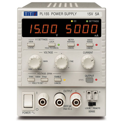 Alimentación eléctrica en bastidor - PL Series - TTI - de mesa / AC/DC / de salida simple