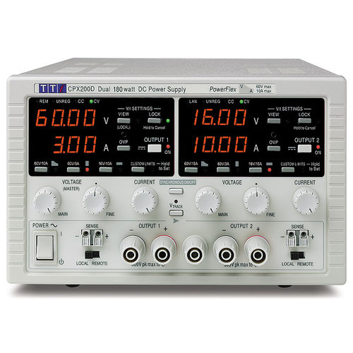Alimentación eléctrica en bastidor - CPX Series - TTI - de mesa / 3U / AC/DC