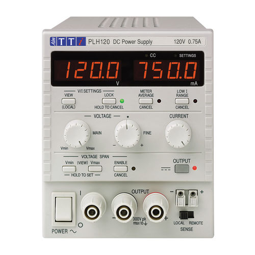Alimentación eléctrica de mesa - PLH Series - TTI - AC/DC / de salida simple / regulada