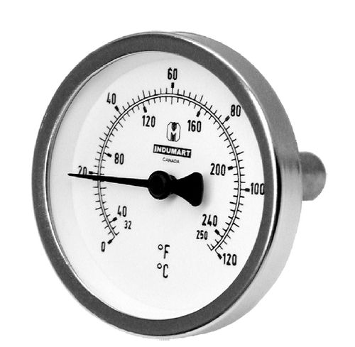 Termómetro de expansión de gas de capilar - T xx series - Indumart - bimetálico / analógico / de esfera