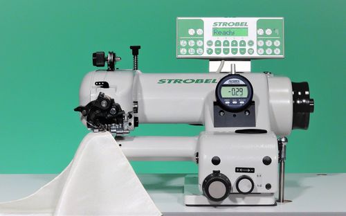 Máquina de coser puntada invisible - VEB100-4 - Strobel Spezialmaschinen GmbH - de 1 aguja / de 1 hilo / de tejidos