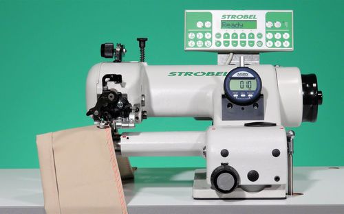 Máquina de coser puntada invisible - VEB100-5 - Strobel Spezialmaschinen GmbH - de 1 aguja / de 1 hilo / de tejidos